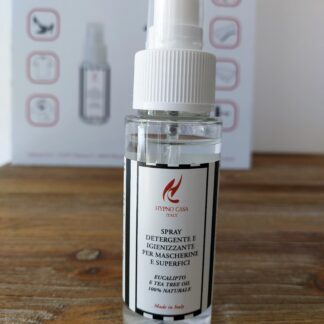 Spray Detergente e Igienizzante per tessuti, mascherine e superfici 250ml -  Eucalipto